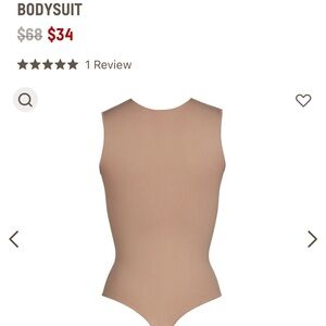 Essentials crewneck seamless sleeveless body suit